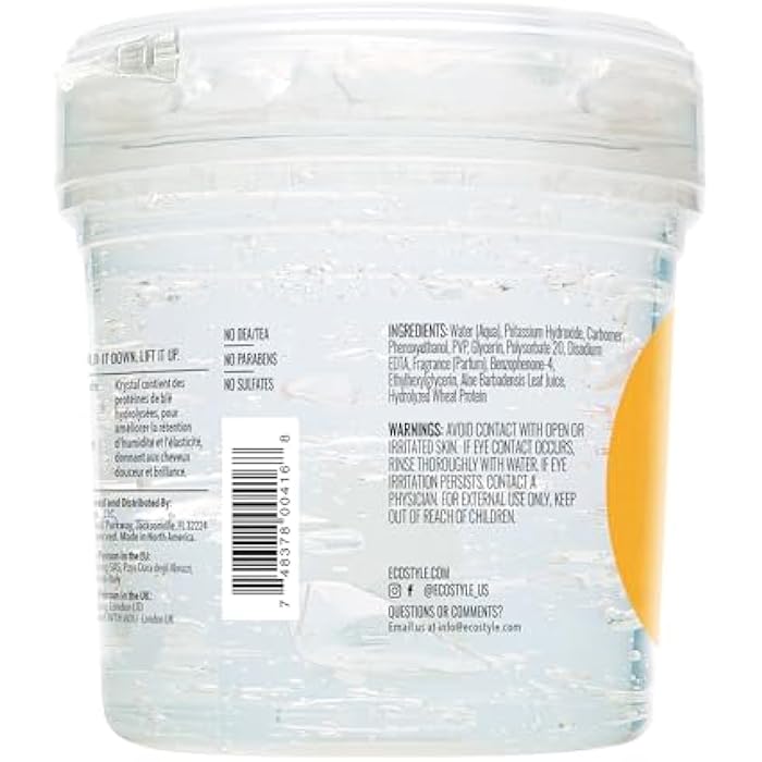 Eco Style Krystal Styling Gel, Clear, 473 ml - Image 2